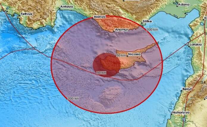 Σεισμός με επίκεντρο την Πάφο – Στα 3,4 ρίχτερ λέει το Ευρωμεσογειακό Σεισμολογικό Κέντρο