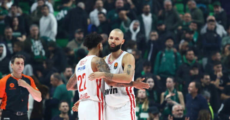 Παναθηναϊκός - Ολυμπιακός 82-87: «Άλωσαν» το Telekom Center οι Πειραιώτες και συνέχισαν το σερί τους στη Euroleague