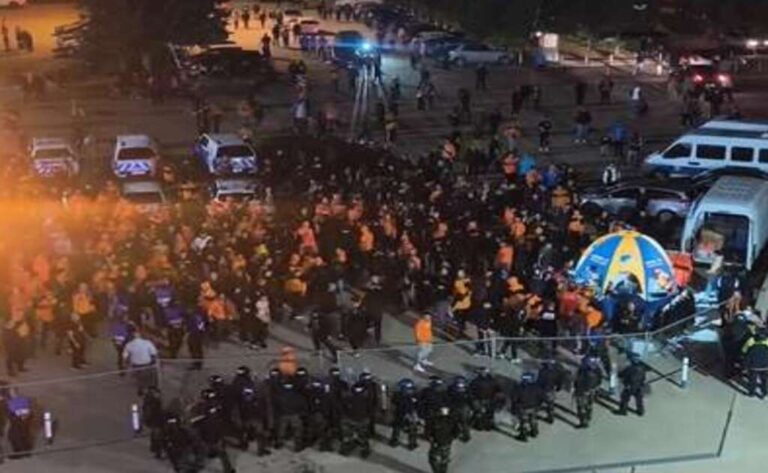 Ενταση και δακρυγόνα στο ΓΣΠ. Ζημιες σε περιπολικά