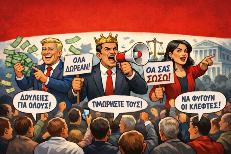 Πενήντα έξι βουλευτές, όχι πενήντα έξι σωτήρες