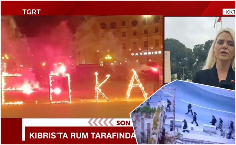 Ενόχληση τουρκικών ΜΜΕ και για τη φλεγόμενη επιγραφή της ΕΟΚΑ στη Θεσσαλονίκη
