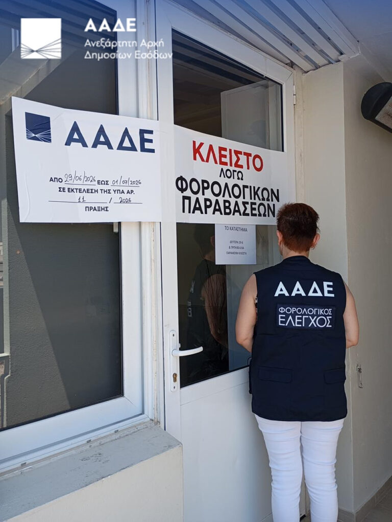 ΑΑΔΕ:  Παραβάσεις σε επιχειρήσεις εστίασης στην Αν. Αττική