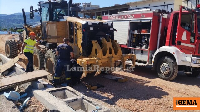 Πυροσβέστες απεγκλώβισαν τρία γατάκια από μηχάνημα έργου στη Φθιώτιδα, δείτε βίντεο