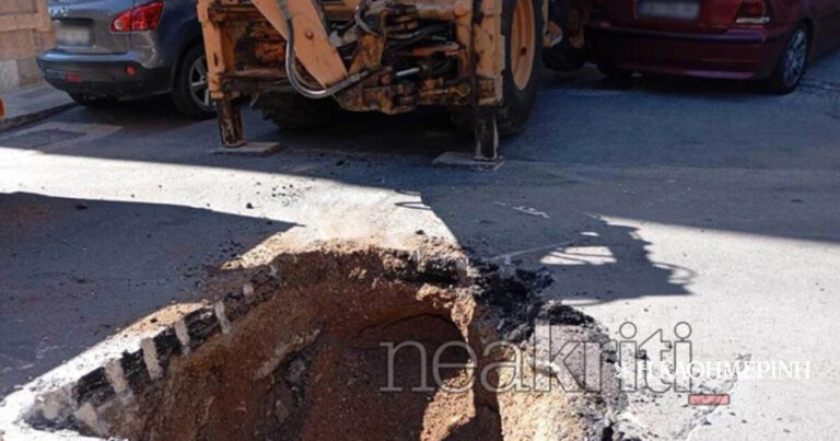 Κρήτη: Εντονη ανησυχία για τις καθιζήσεις στο Ηράκλειο