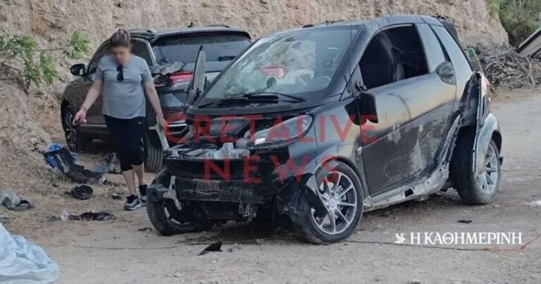 Κρήτη: Προσπάθησε να αποφύγει αστυνομικούς και «προσγειώθηκε» σε σταθμευμένα Ι.Χ.