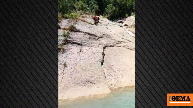 Χωρίς τις αισθήσεις του ανασύρθηκε άνδρας από το φαράγγι Τρύφου στη Βόνιτσα, δείτε βίντεο