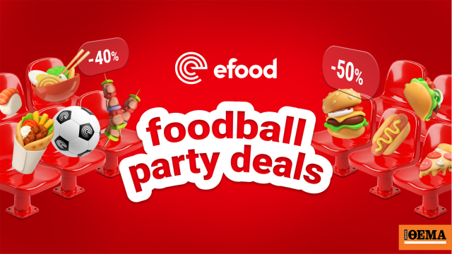 Foodball Party Deals: Το efood στρώνει τραπέζι για μπάλα στο σπίτι με εκπτώσεις από -35%