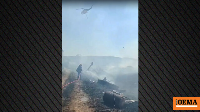 Σε ύφεση η φωτιά στον Λαγκαδά Θεσσαλονίκης: 112 για απομάκρυνση των κατοίκων από το Περιβολάκι, βίντεο