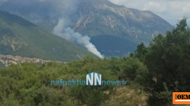 Χωρίς ενεργό μέτωπο η φωτιά σε δασική έκταση στο Ανθόφυτο Αιτωλοακαρνανίας
