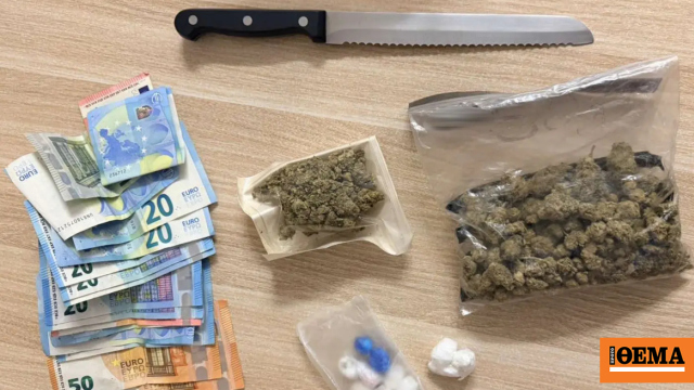 Συνελήφθη 19χρονος για διακίνηση ναρκωτικών στο Νέο Ψυχικό, κατασχέθηκαν κάνναβη, κοκαΐνη και μαχαίρι 31 εκατοστών