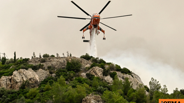 Χωρίς ενεργό μέτωπο η πυρκαγιά στο Γαζί Ηρακλείου