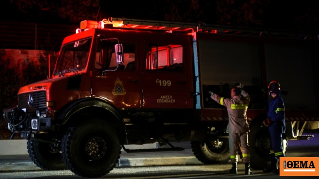 Φωτιά σε εγκαταλελειμμένο στρατόπεδο στη Θεσσαλονίκη