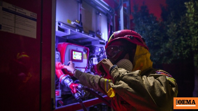 Οριοθετήθηκε η φωτιά στο Λιβάδι Θεσσαλονίκης