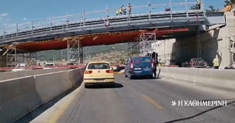 Θεσσαλονίκη: Χειροπέδες στον οδηγό του γερανοφόρου που «ξήλωσε» τη γέφυρα Πανοράματος
