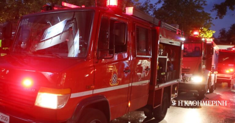 Θεσσαλονίκη: Φωτιά σε μεταφορική εταιρεία στο Καλοχώρι