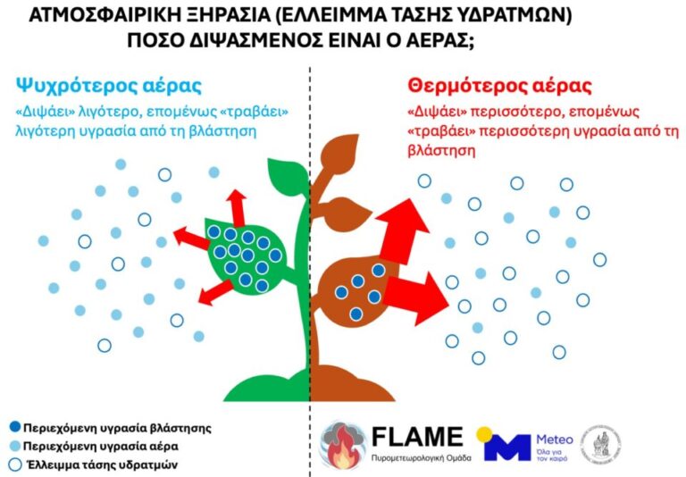 Πώς ο «διψασμένος» αέρας αυξάνει τον κίνδυνο πυρκαγιάς-1