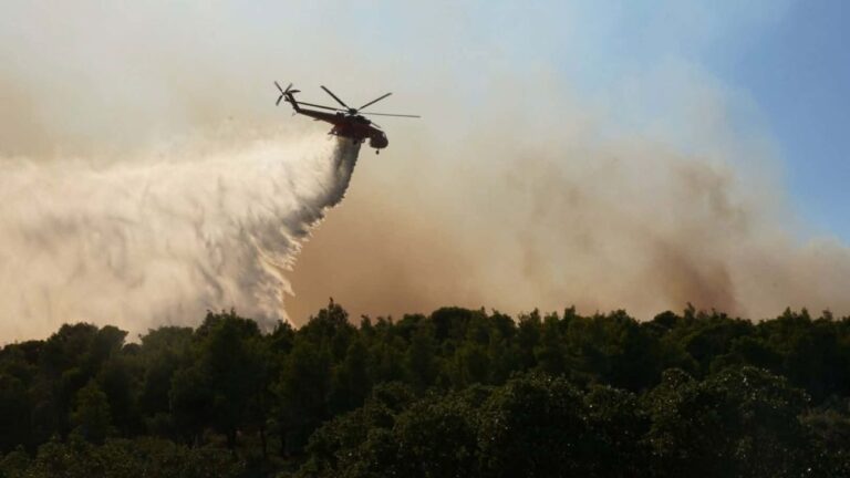 Φωτιά σε χαμηλή βλάστηση στο Κορωπί Αττικής