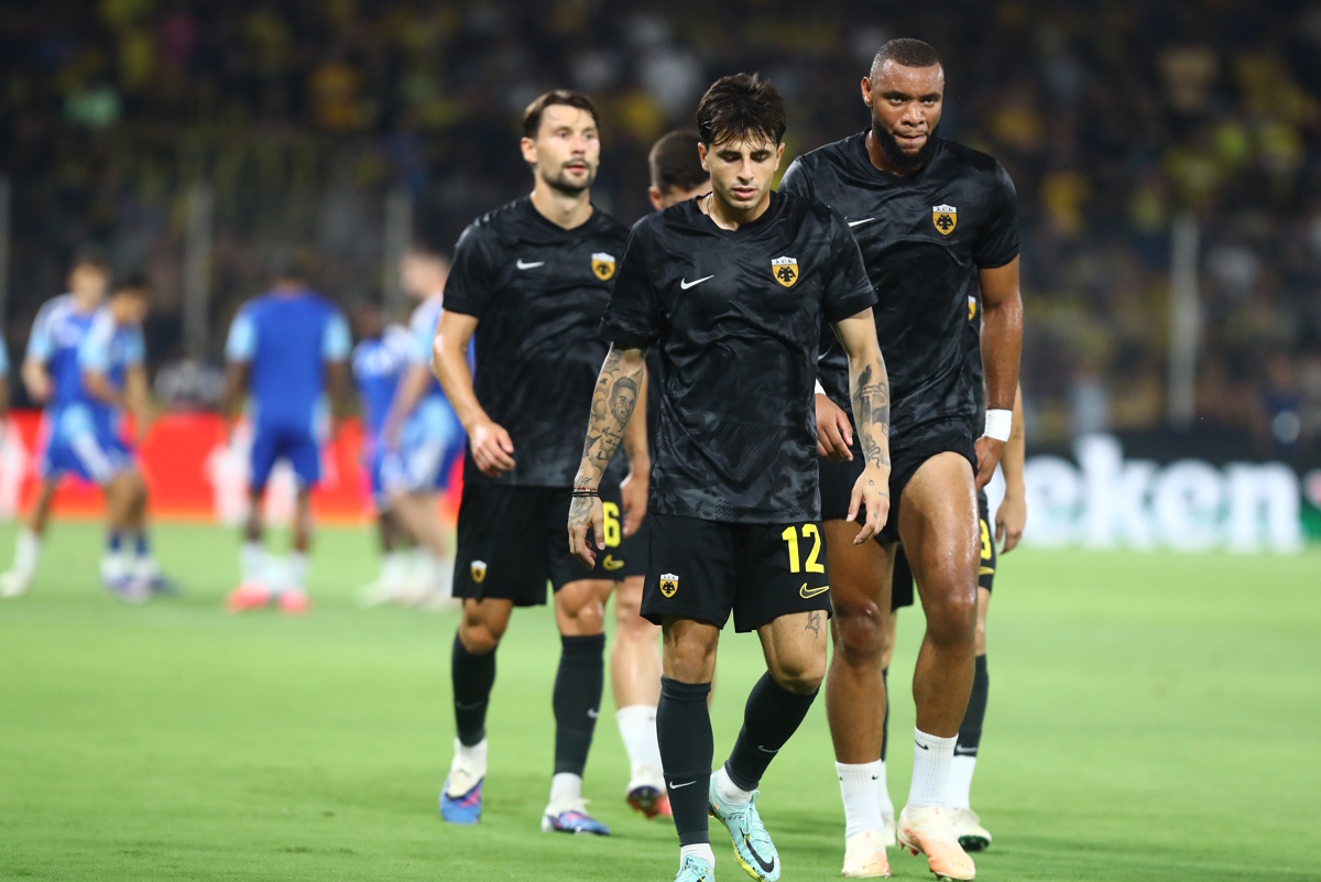 PLAY OFF CHAMPIONS LEAGUE 2026-2027 / &Alpha;&Epsilon;&Kappa; - &Lambda;&Epsilon;&Phi;&Sigma;&Kappa;&Iota; &Sigma;&Omicron;&Phi;&Iota;&Alpha;&Sigma;. (&Mu;&Alpha;&Rho;&Kappa;&Omicron;&Sigma; &Chi;&Omicron;&Upsilon;&Zeta;&Omicron;&Upsilon;&Rho;&Eta;&Sigma; / EUROKINISSI)