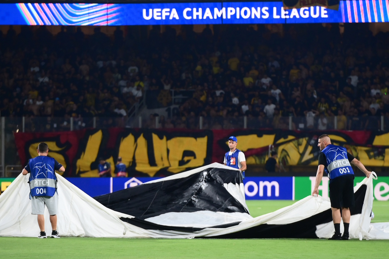 PLAY OFF CHAMPIONS LEAGUE 2026-2027 / &Alpha;&Epsilon;&Kappa; - &Lambda;&Epsilon;&Phi;&Sigma;&Kappa;&Iota; &Sigma;&Omicron;&Phi;&Iota;&Alpha;&Sigma;. (&Gamma;&Iota;&Omega;&Rho;&Gamma;&Omicron;&Sigma; &Mu;&Alpha;&Tau;&Theta;&Alpha;&Iota;&Omicron;&Sigma; / EUROKINISSI)