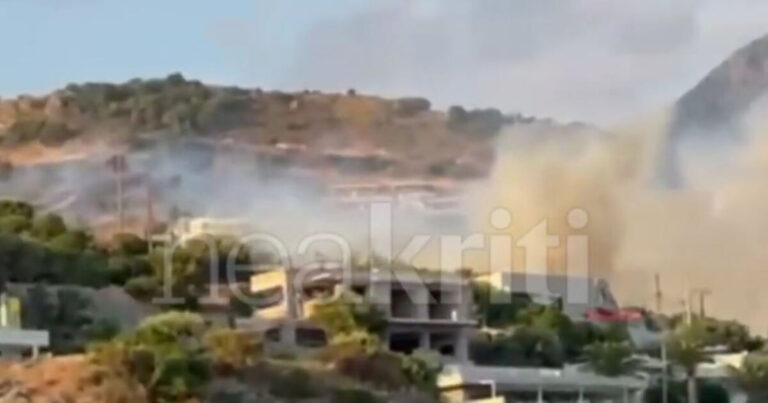 Χωρίς ενεργό μέτωπο η φωτιά στον Φοίνικα Ρεθύμνου: Ήχησε 112 για εκκένωση των περιοχών Φωτεινάρι και Σούδα