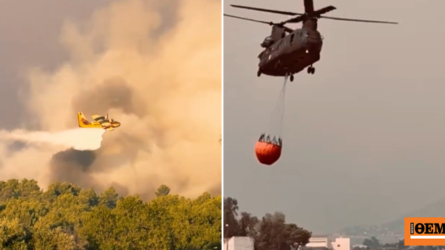Έτσι συνέδραμαν οι Ένοπλες Δυνάμεις στη μεγάλη πυρκαγιά της Αττικοβοιωτίας, το βίντεο του ΓΕΕΘΑ