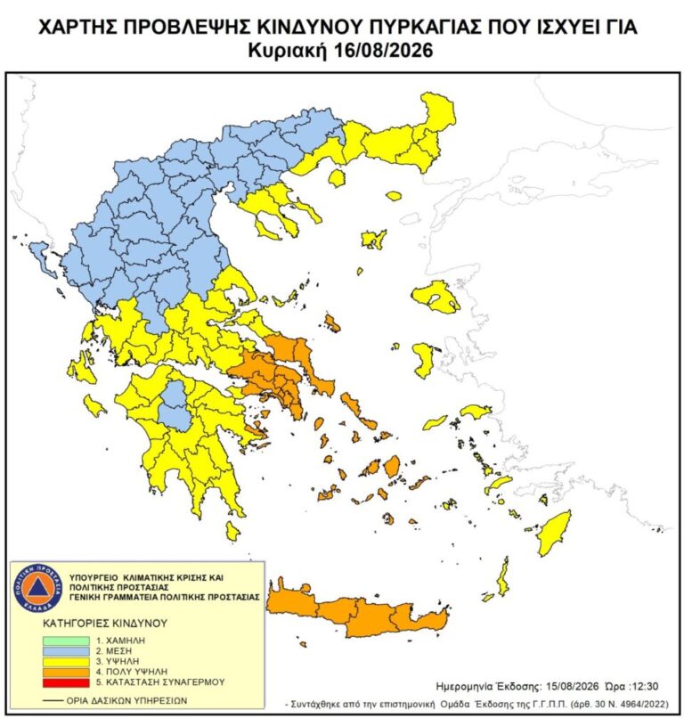 Ανοδος της θερμοκρασίας, επιμένουν οι άνεμοι – Οι περιοχές σε Red Code-1