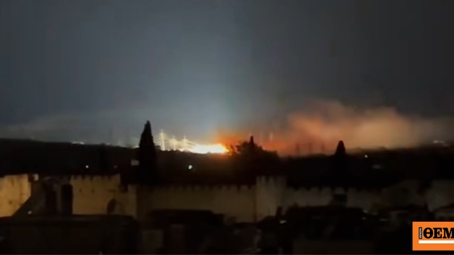 Φωτιά σε υποσταθμό της ΔΕΗ στην Άρτα, αναφορές για εκρήξεις και διακοπές ρεύματος, δείτε βίντεο