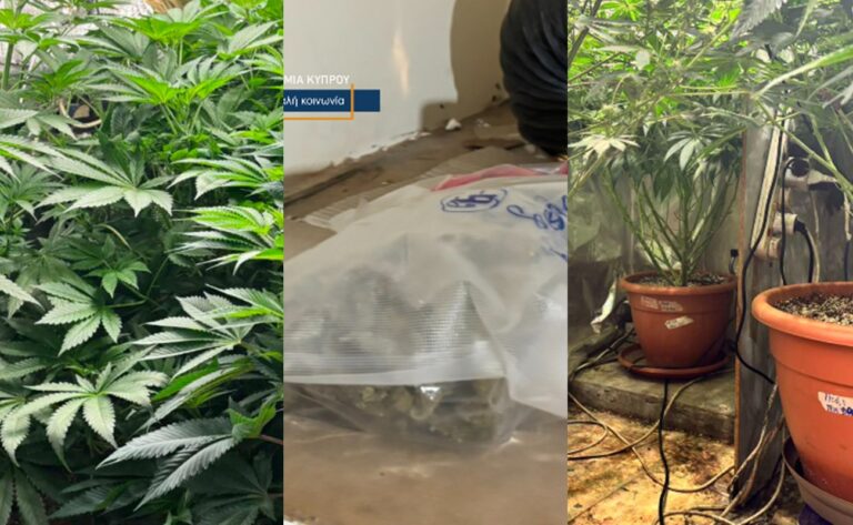 Πάνω από 1,5kg κάνναβης, κοκαΐνη και 9 φυτά εντοπίστηκαν στη Λευκωσία (pics)