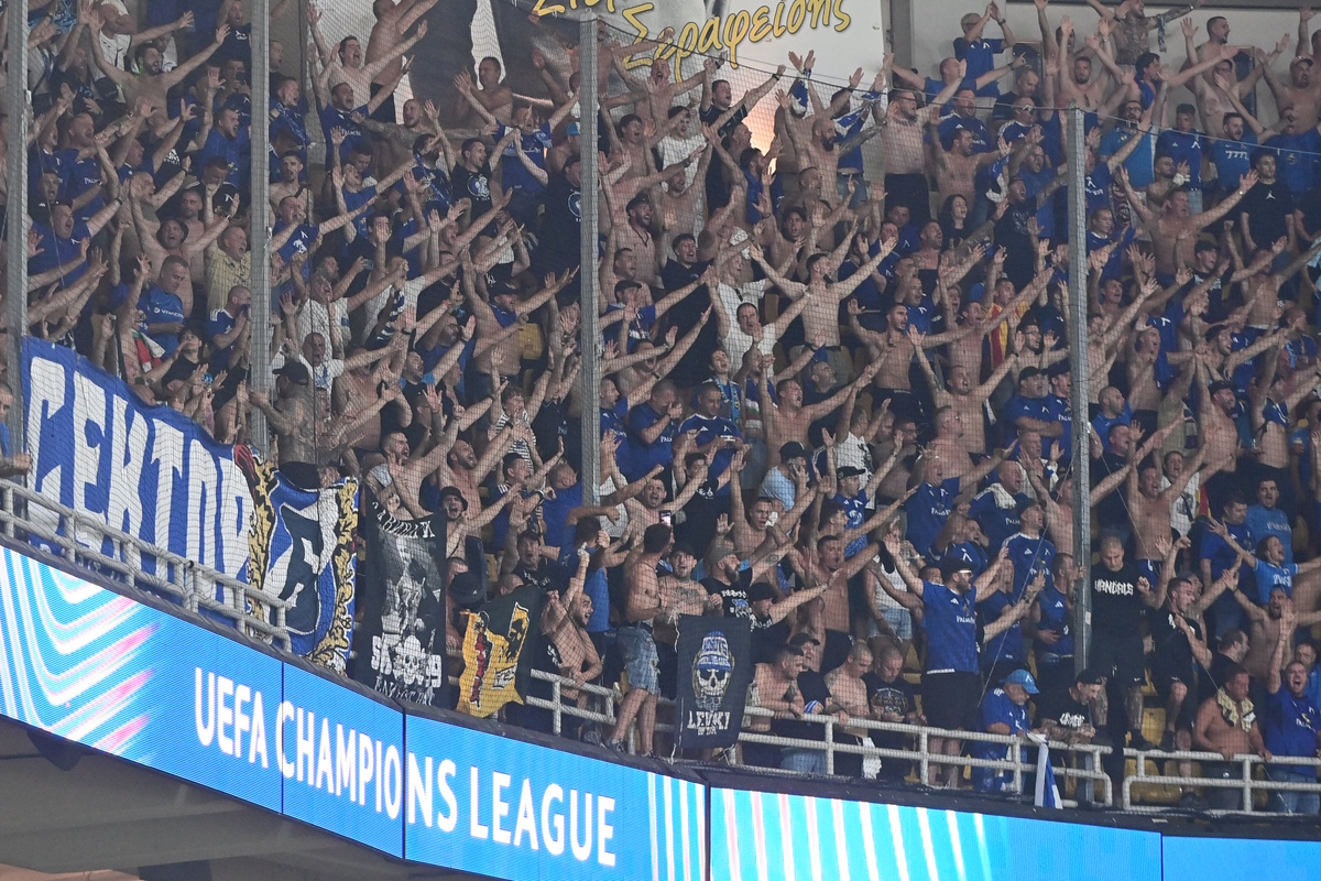 PLAY OFF CHAMPIONS LEAGUE 2026-2027 / &Alpha;&Epsilon;&Kappa; - &Lambda;&Epsilon;&Phi;&Sigma;&Kappa;&Iota; &Sigma;&Omicron;&Phi;&Iota;&Alpha;&Sigma;. (&Gamma;&Iota;&Omega;&Rho;&Gamma;&Omicron;&Sigma; &Mu;&Alpha;&Tau;&Theta;&Alpha;&Iota;&Omicron;&Sigma; / EUROKINISSI)