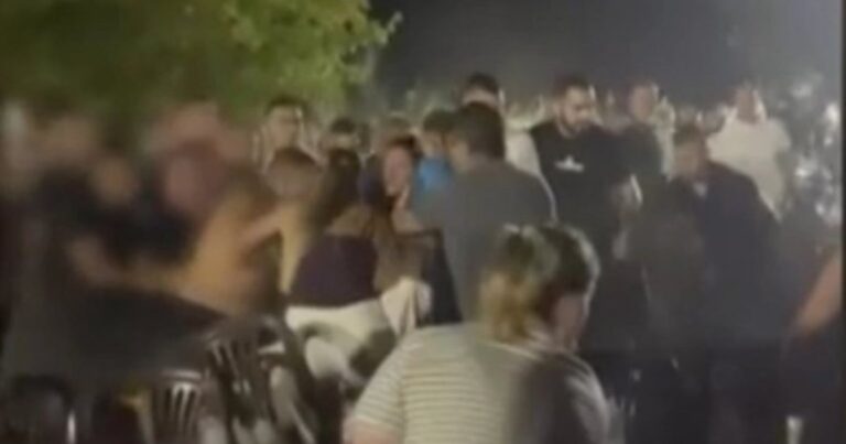Άγριος καβγάς σε πανηγύρι στο Αντίρριο: Θαμώνες έπαιξαν μουσικές... καρεκλιές (vid)
