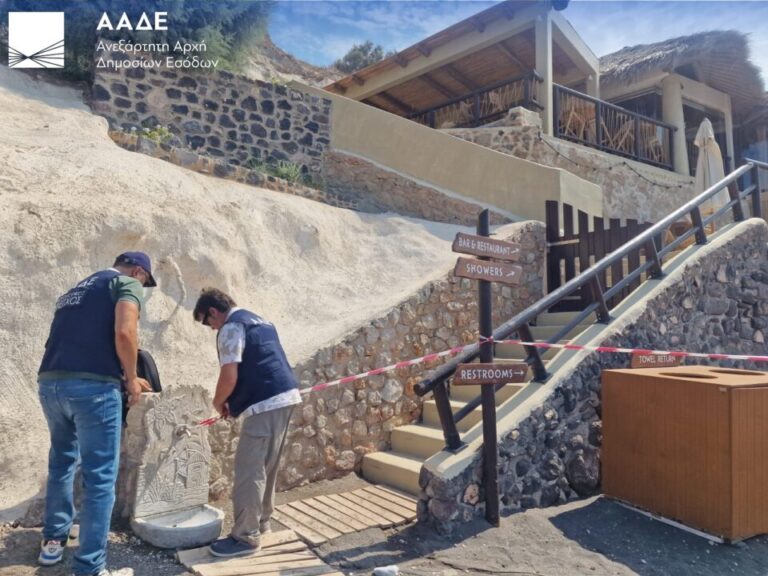 Λουκέτα και πρόστιμα για φορολογικές παραβάσεις σε Σαντορίνη και Νάξο-1