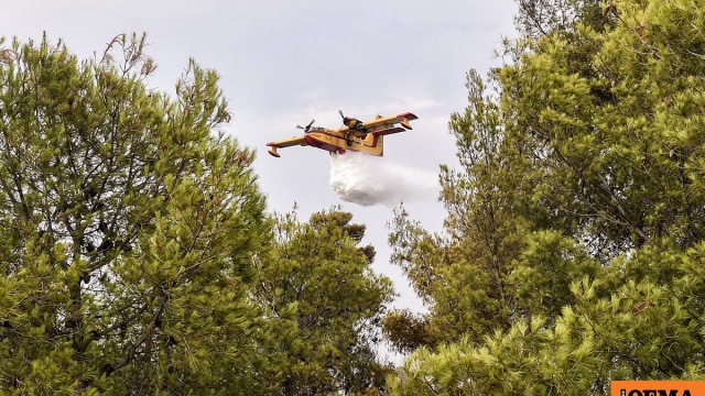 Καλύτερη η εικόνα της φωτιάς στους Χράνους Μεγαλόπολης, σηκώθηκαν τρία αεροσκάφη