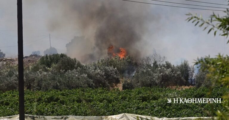 Φωτιά στον Σολομό Κορινθίας – Σηκώθηκαν τρία εναέρια