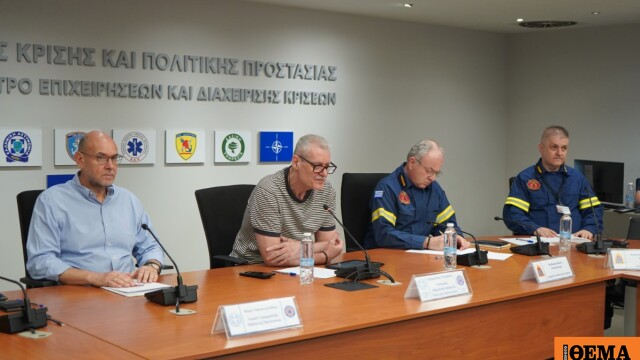 Συνεδρίασε η Επιτροπή Εκτίμησης Κινδύνου λόγω των υψηλών θερμοκρασιών και της ενίσχυσης των ανέμων