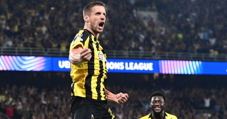 Ο Βάργκα έκανε το 2-0 στη ρεβάνς με τη Λέφσκι και έφερε την ΑΕΚ πιο κοντά στα... αστέρια