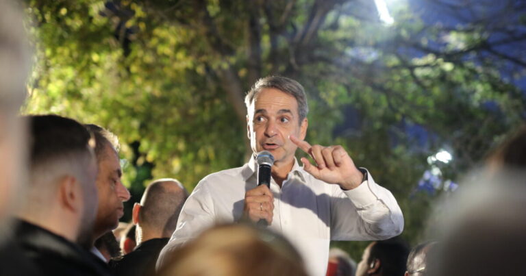 Μητσοτάκης από Βριλήσσια: Πολιτικός μονόδρομος η αυτοδυναμία, όχι για τη ΝΔ αλλά για τη χώρα